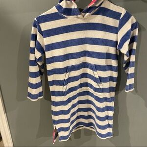 Adorable mini Boden hooded swim coverup 7-8